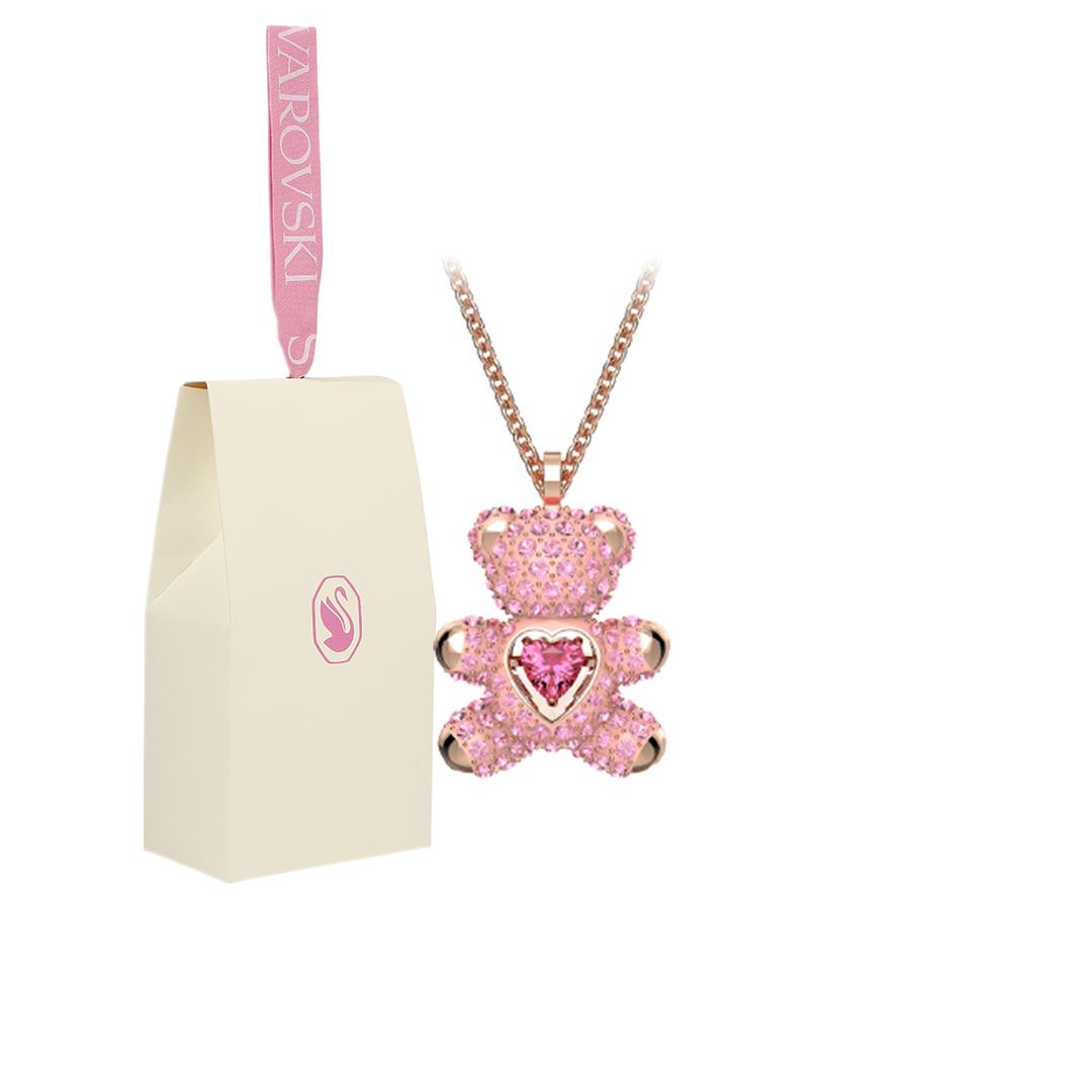 [스페셜 패키지][스와로브스키/본사정품] Teddy Heart 핑크 로즈골드 목걸이 5642976