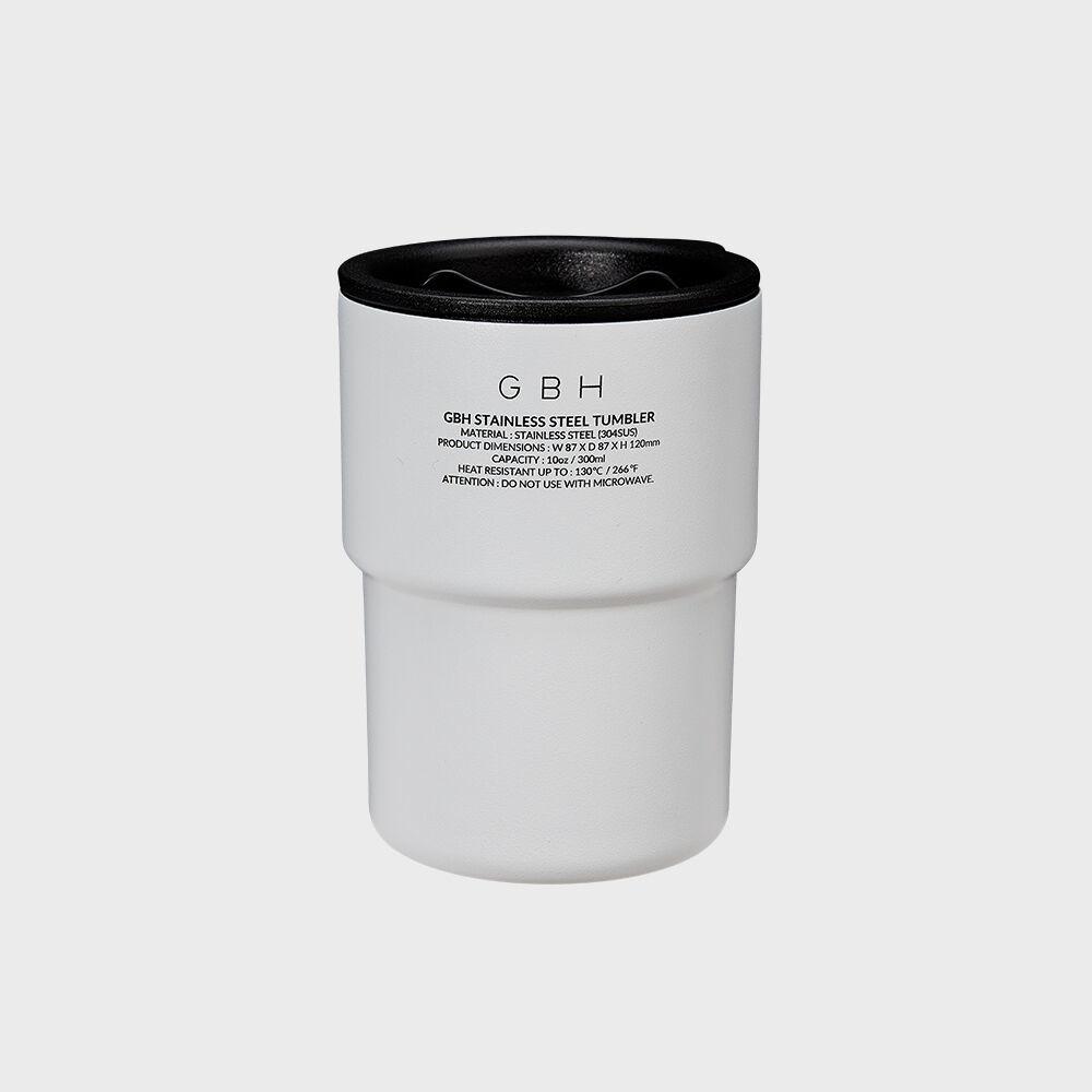 GBH HOME STAINLESS STEEL TUMBLER WHITE + TUMBLER POUCH