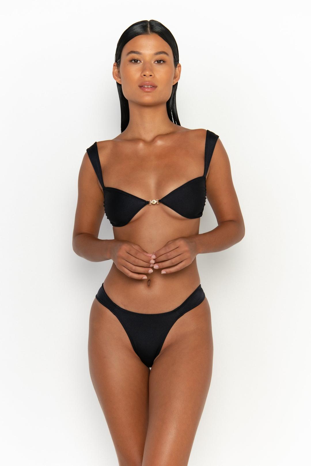 SORIYA Nero - Balconette Bikini Top - XS / Nero / Balconette
