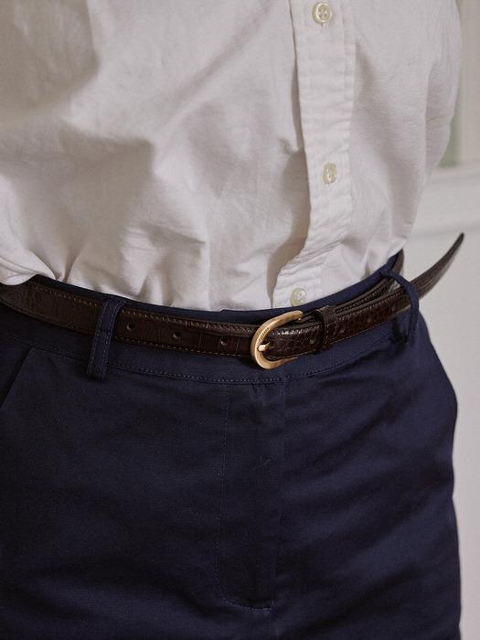 omn leather belt_brown