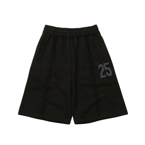 Weekend Warrior Typography Printing Washing Short Pants Charcoal