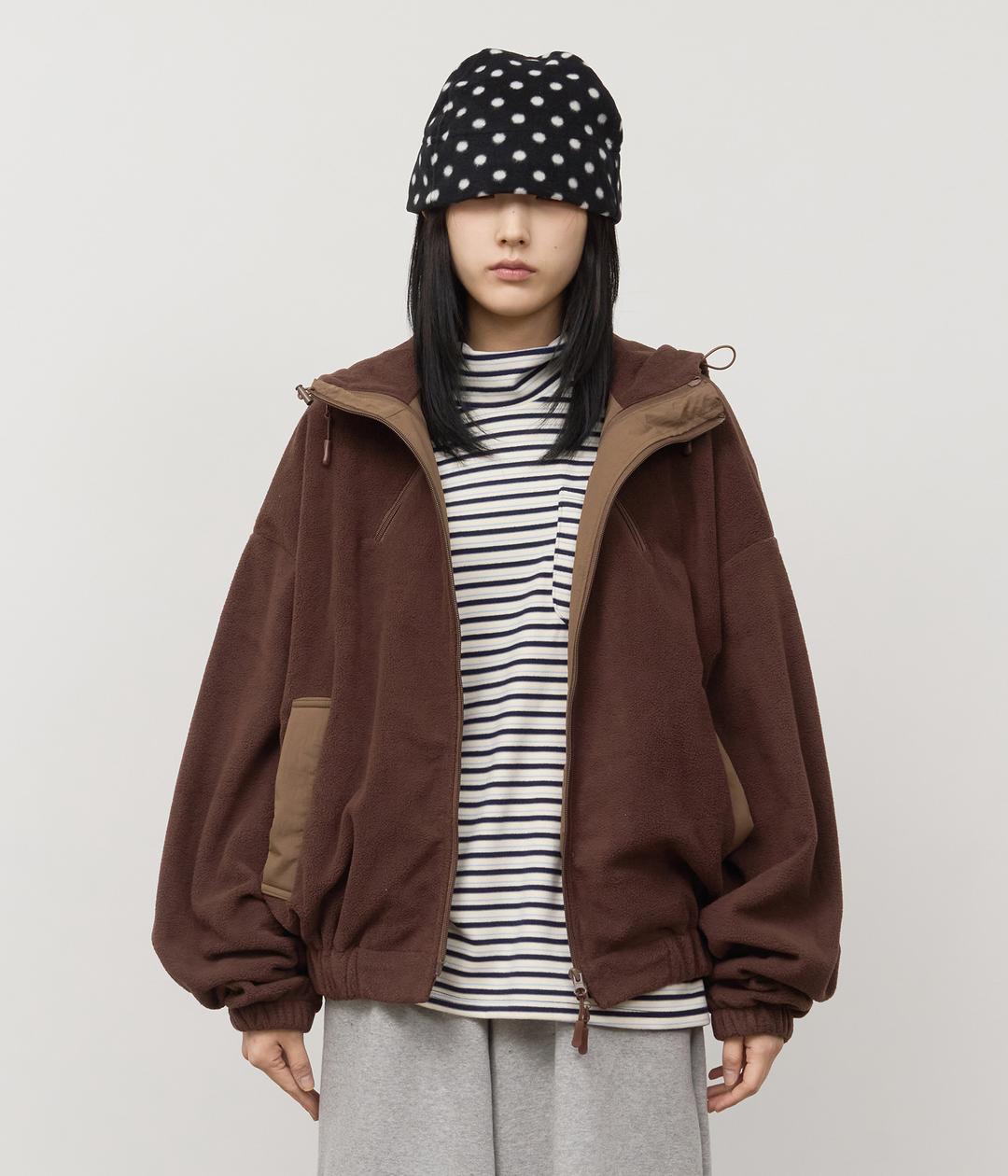 Bear Cropped Fleece Jacket (2color)