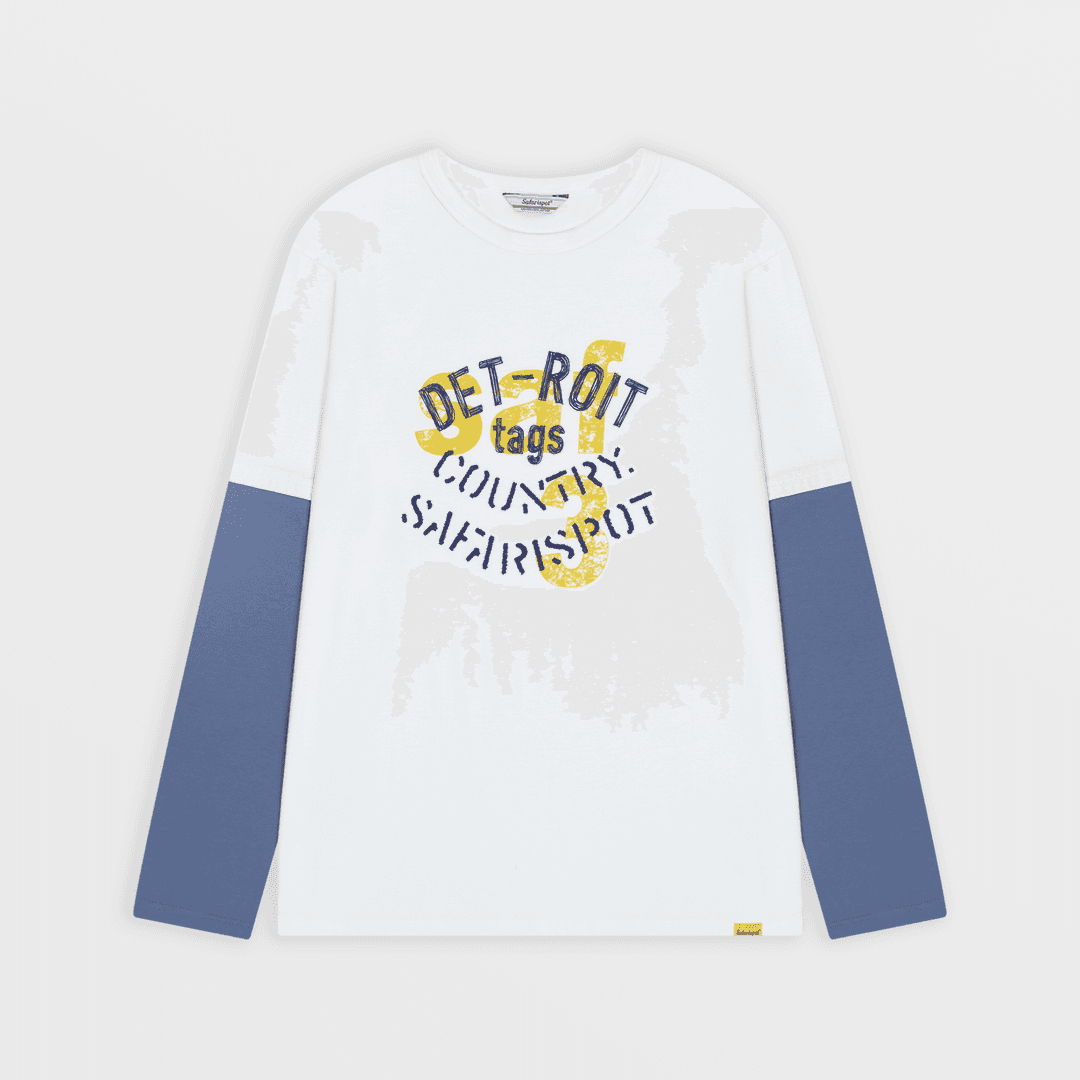 Det-Roit Stencil L/S (White)