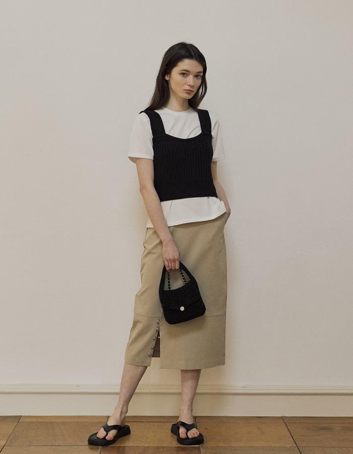 Rib Crop Top (Black)