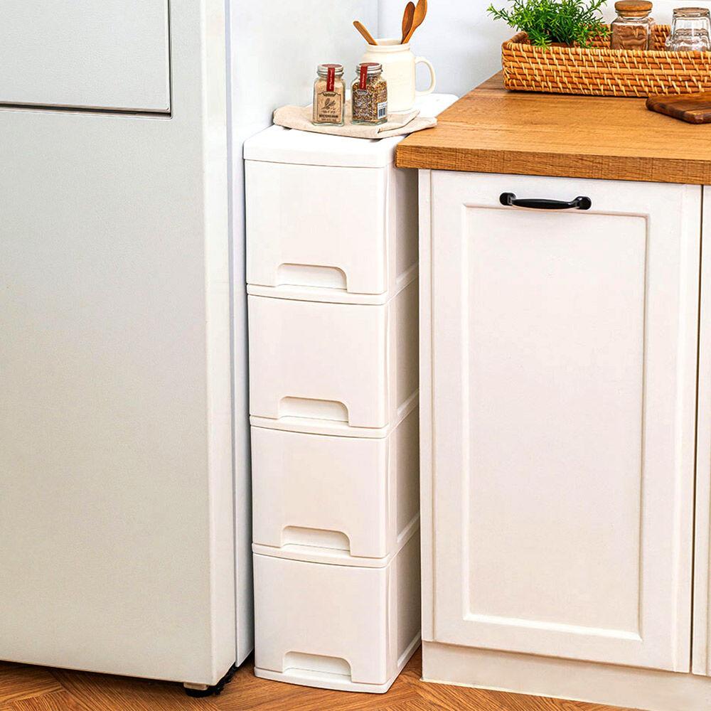 블랑 공간활용 틈새 서랍장 22cm 4단