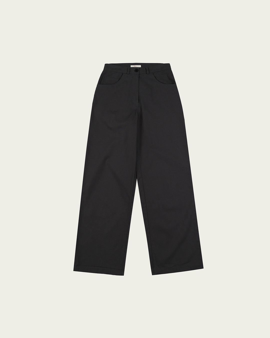 (2차) Ora Pants - Charcoal