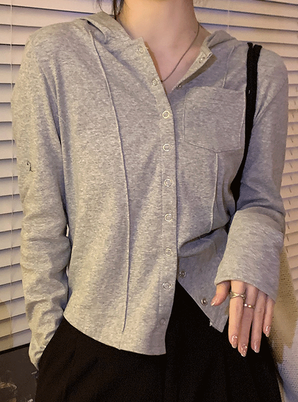 [데일리룩]레닌 포켓 후드 가디건 - 여름가디건