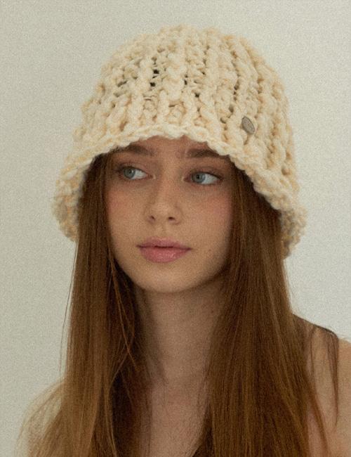 Sleeve Handmade Crochet Knit Wool Bucket Hat