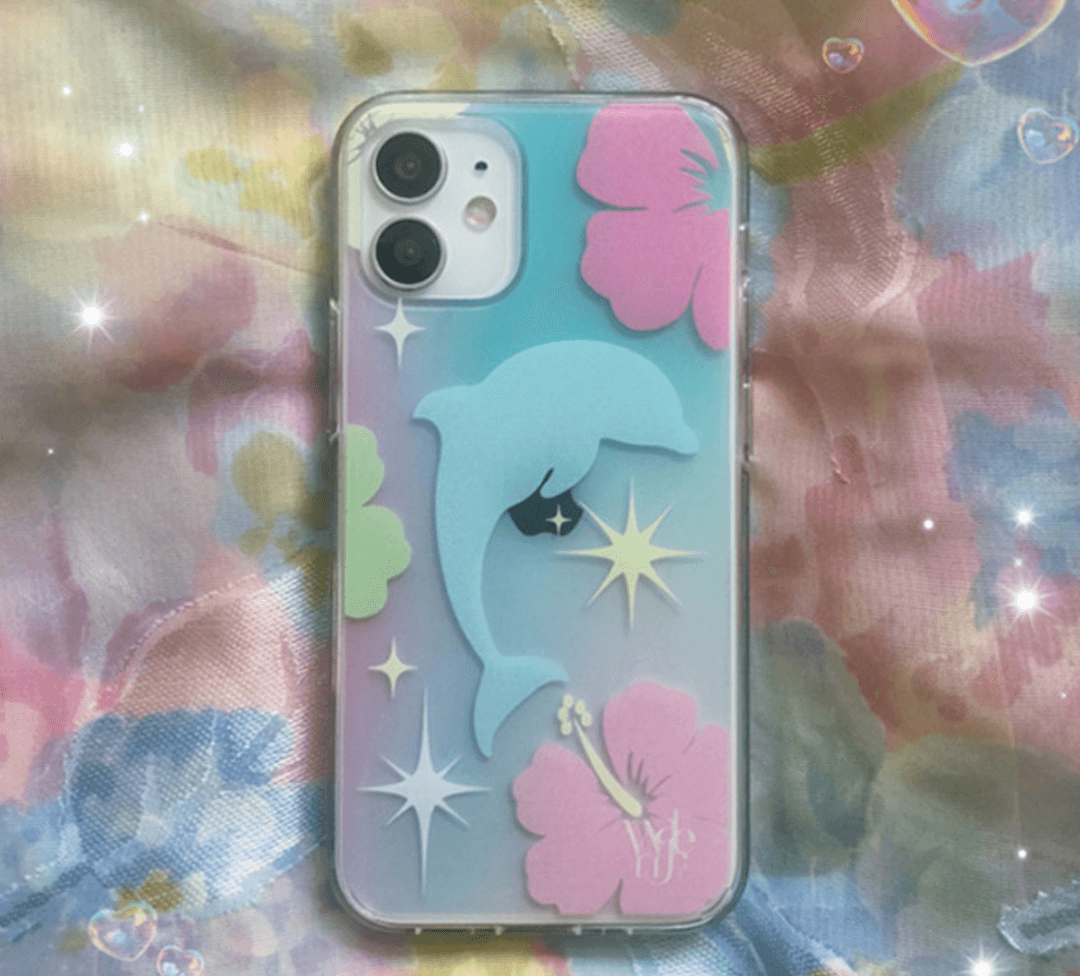 [칠스] Dolphin 아이폰 젤하드 케이스