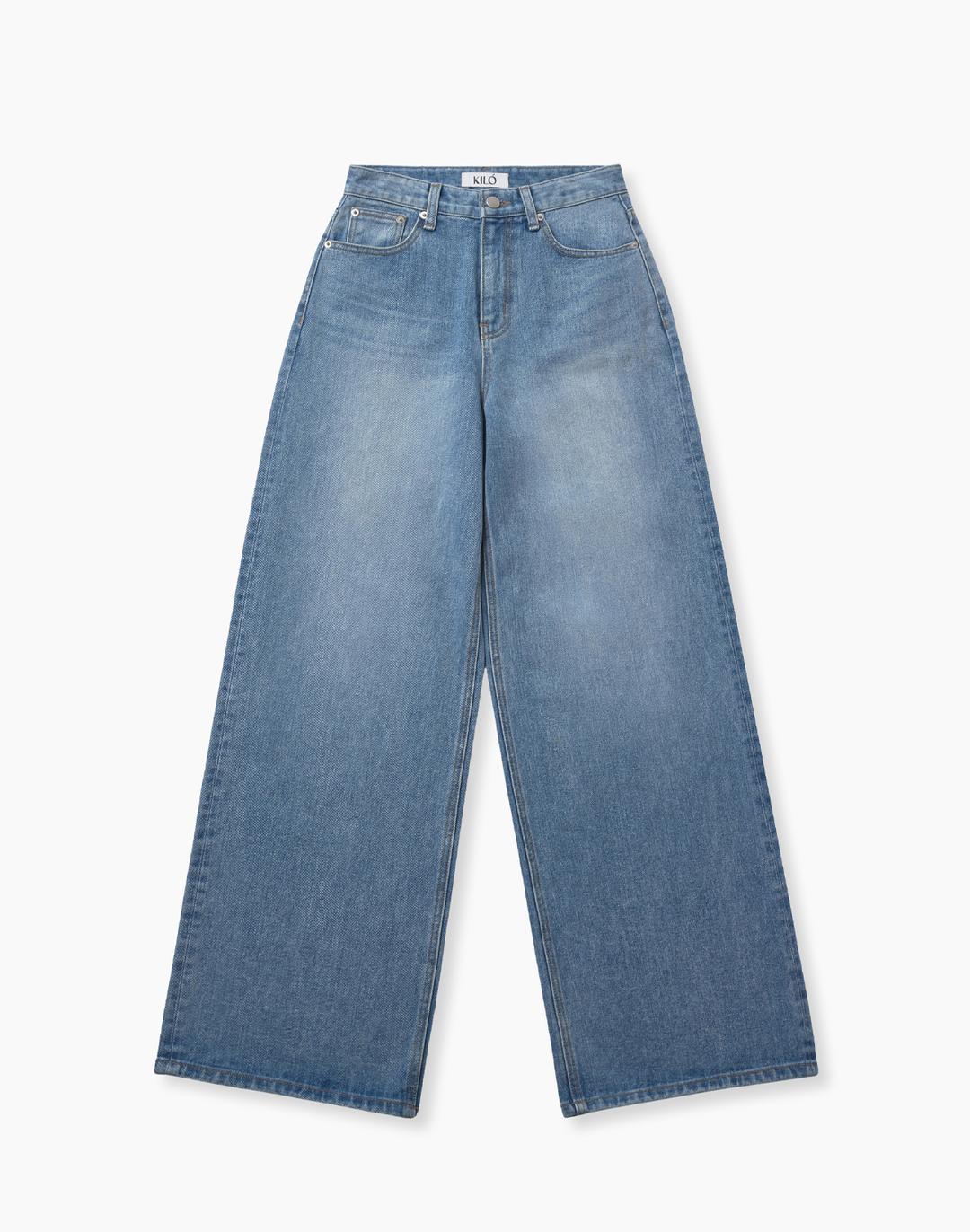 WIDE SAND JEANS (LIGHT BLUE)
