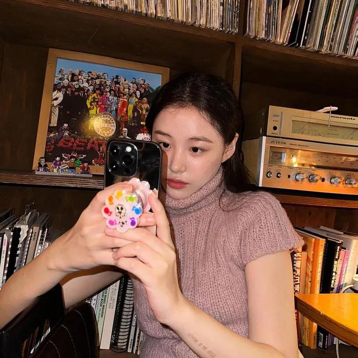 (_23차) twist turtleneck knitwear_dry pink