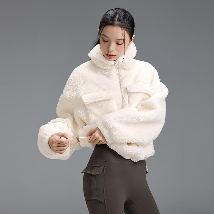 쉐르파 하이넥 아웃포켓 자켓