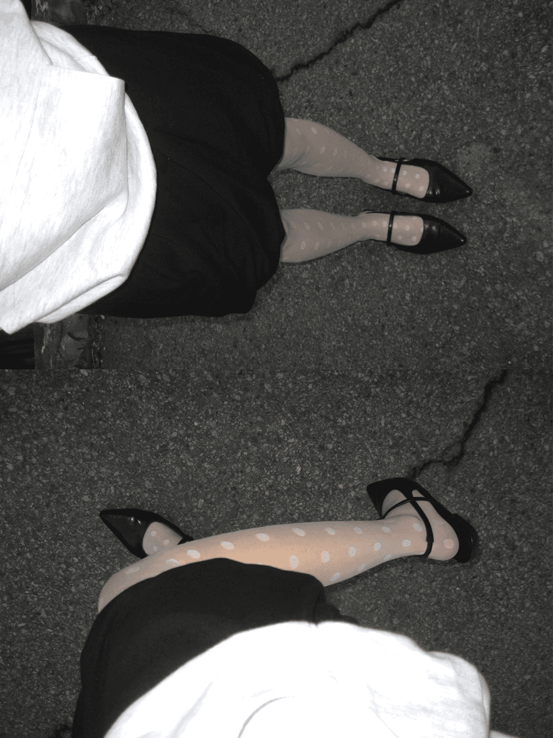 white dot stockings (2 color)