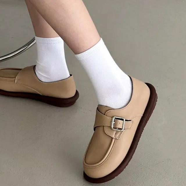 [오늘출발] 둥근코 버클 편한 통굽 로퍼 2.5cm