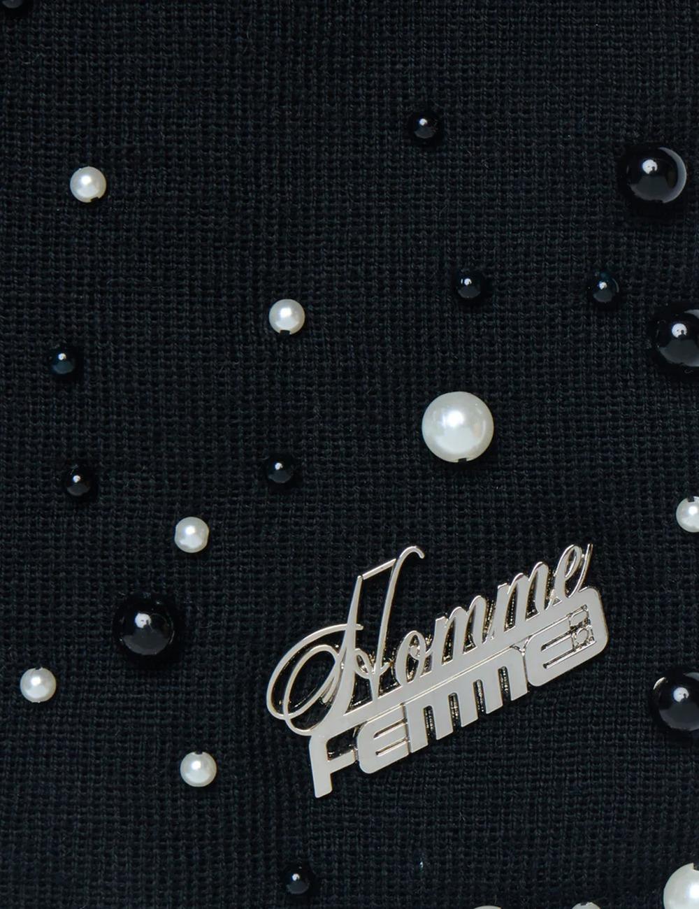 PEARL BEANIE_BLACK