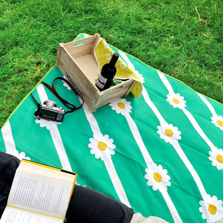 방수피크닉매트Pom-pom Maguerite Daisy