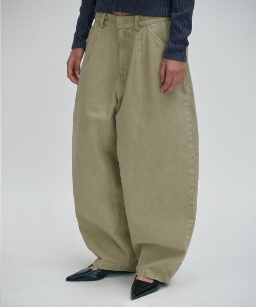 WIDE CHINO PANTS [KHAKI]