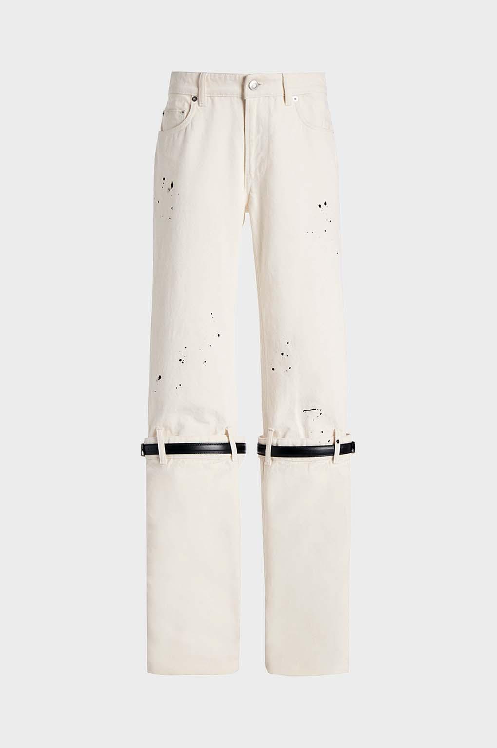Coperni - Hybrid Denim Pants - White / XS