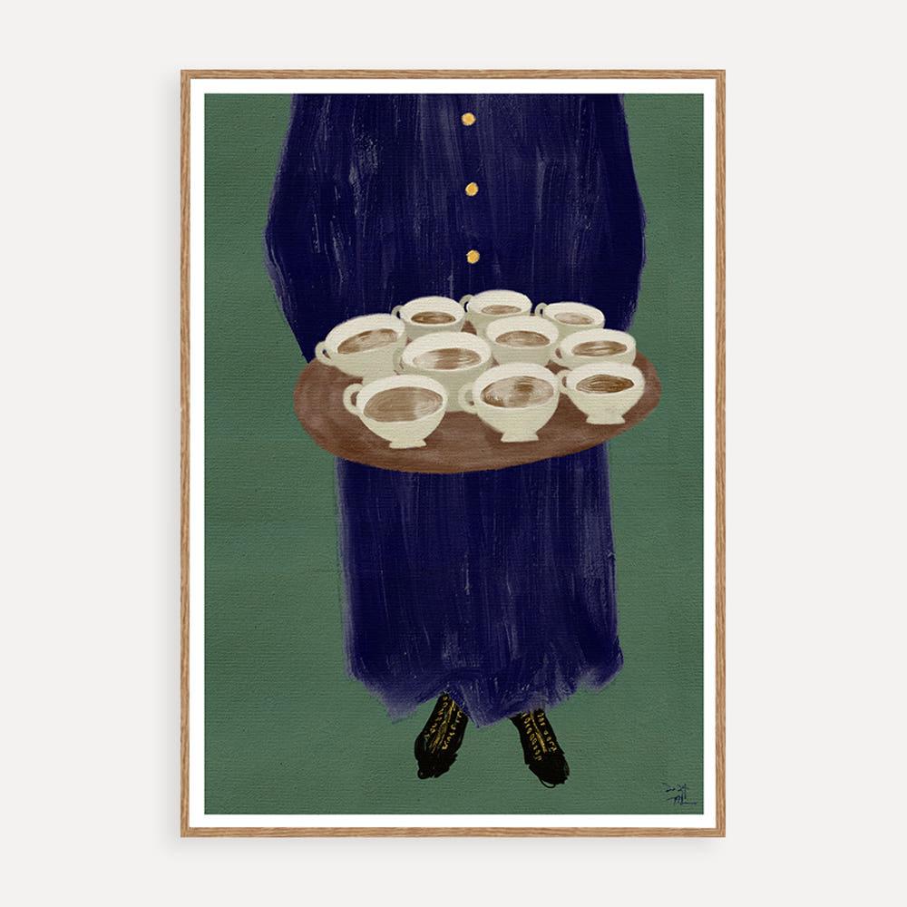 Holding Coffees 유비파이 Yubipie 아트 프린트 A4/A3/A2/50x70/A1