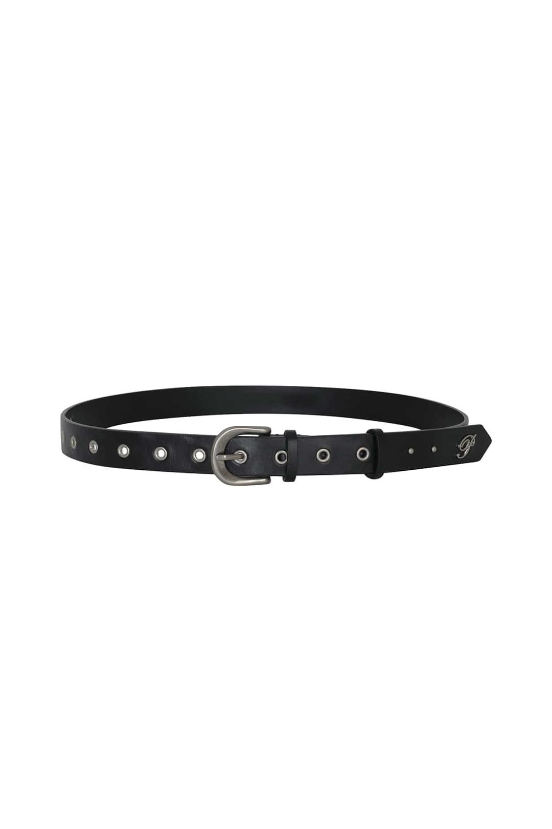 SIGNATURE LEATHER BELT black