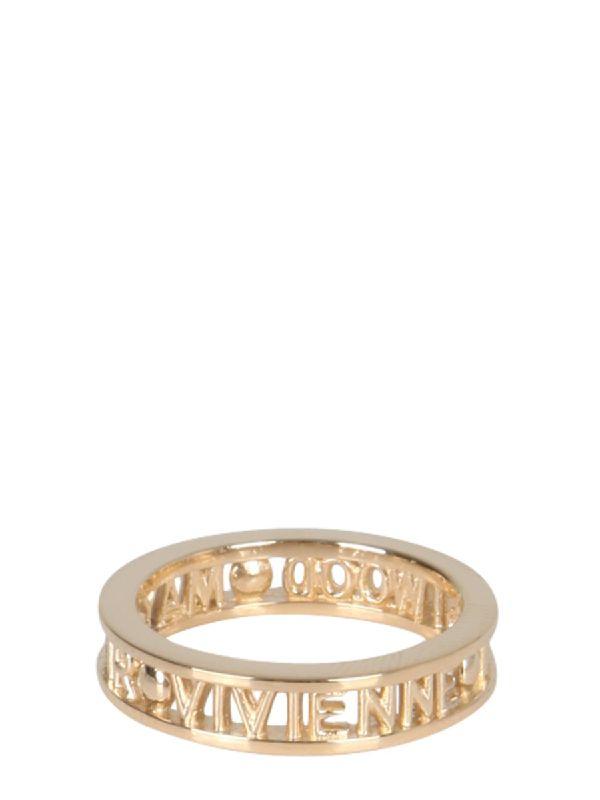 로고 골드 반지