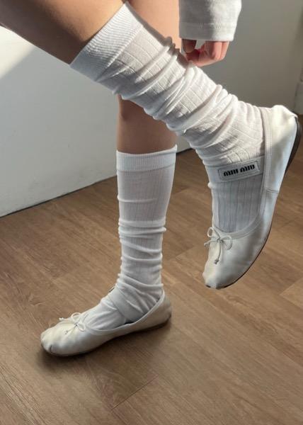Flat Ribbed Socks