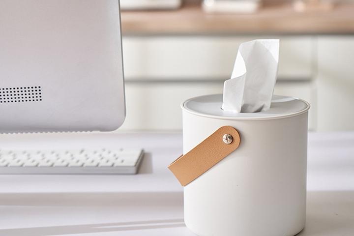 스트랩 투톤 두루마리 휴지케이스