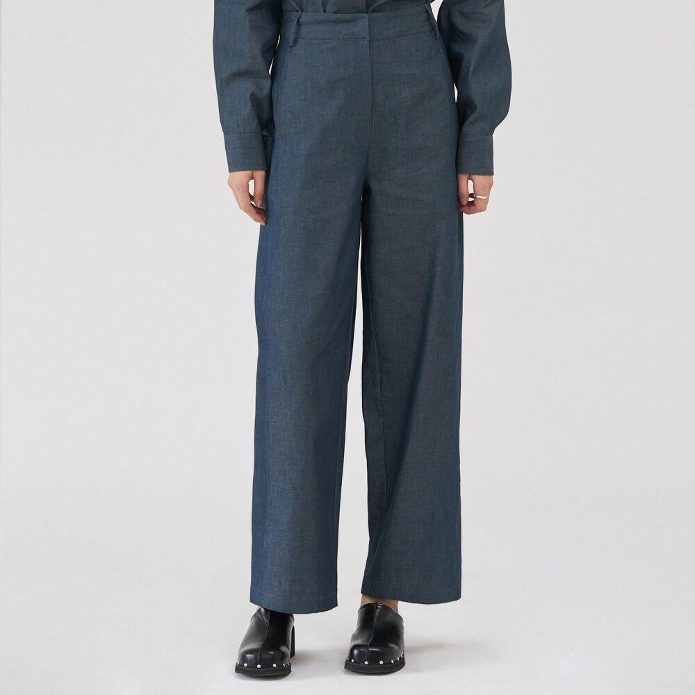 MINIMAL DENIM PANTS - DENIM