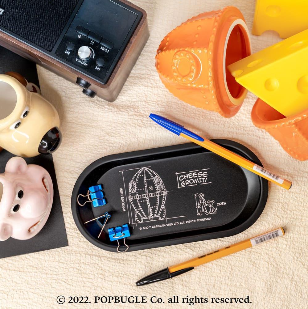 월레스와 그로밋 - 화려한 외출 철제 수납 트레이 접시 1+1 드림