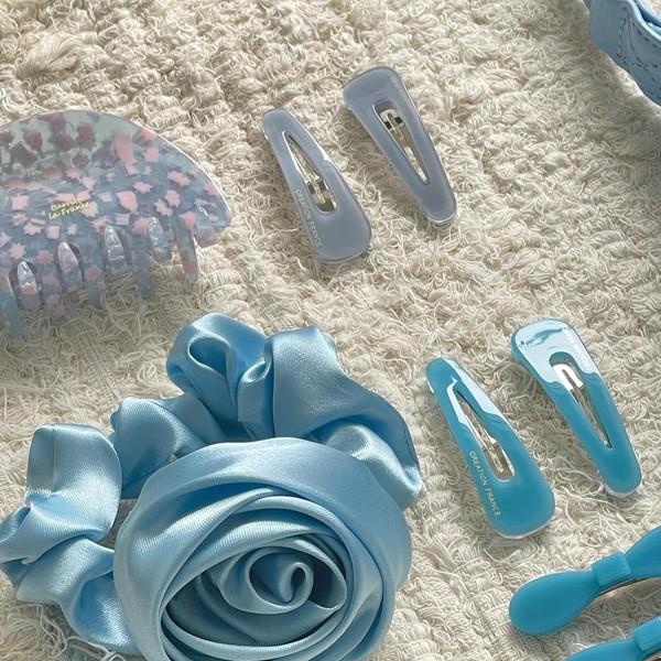 Carry barrette Satin Rose Scrunch