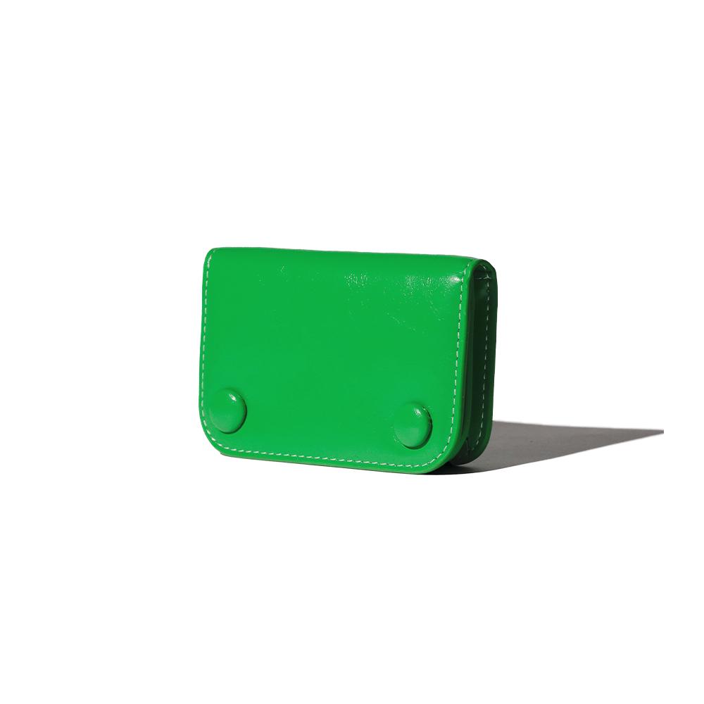 도트 콤팩트 명함 카드지갑 그린