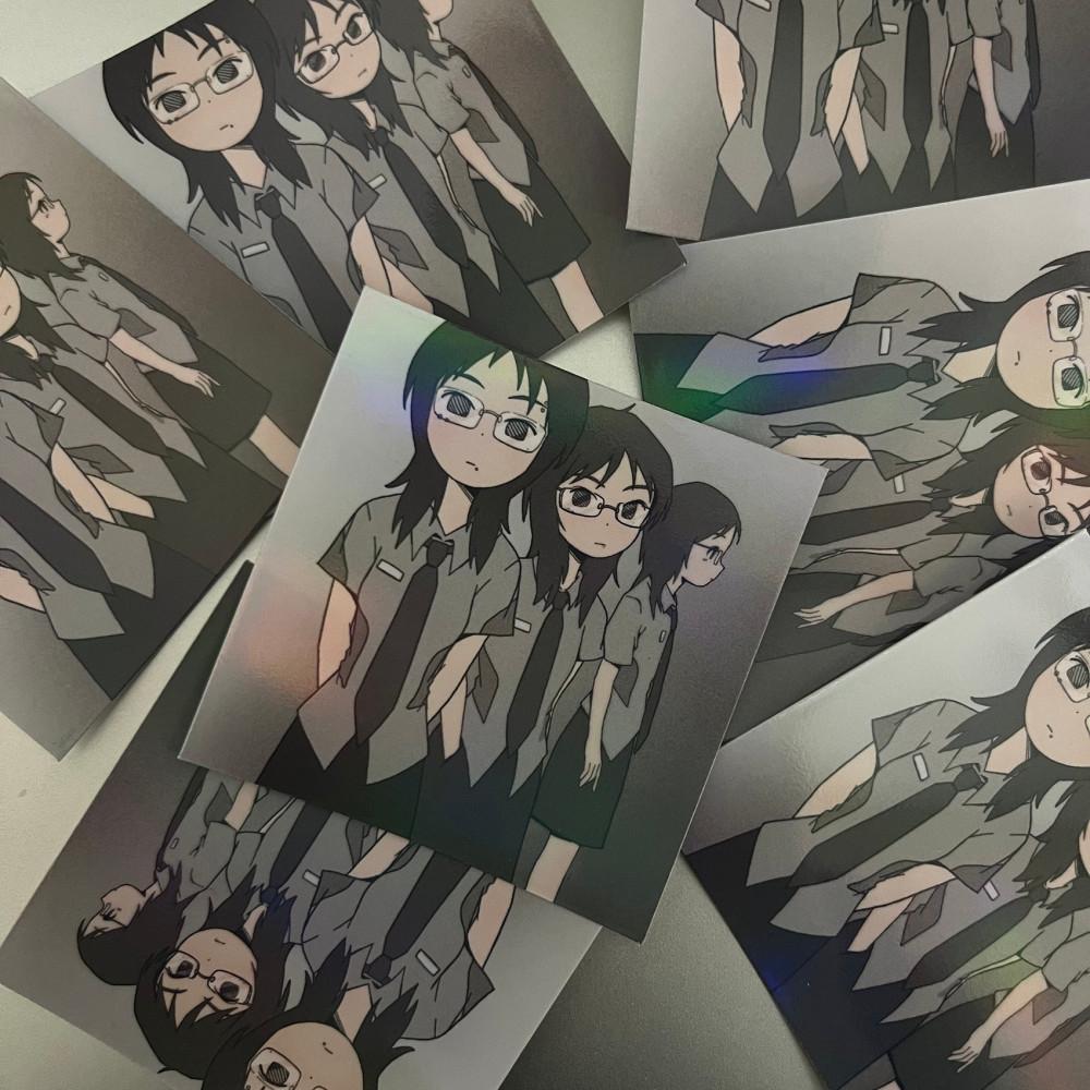 [JUBA⋆주바] 세개의 시선 hologram square sticker : 23room