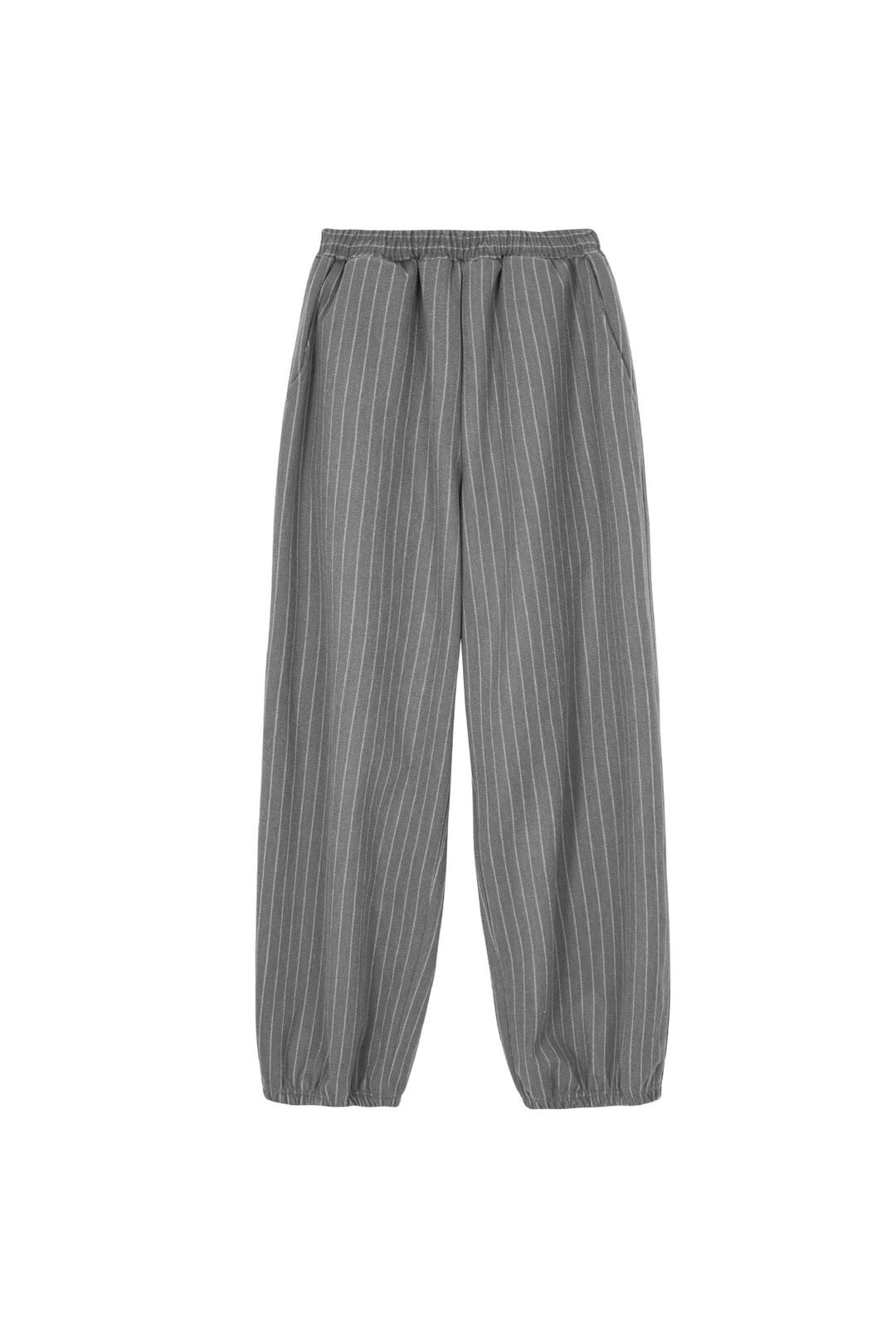 Easy Big Pants_Oat Stripe