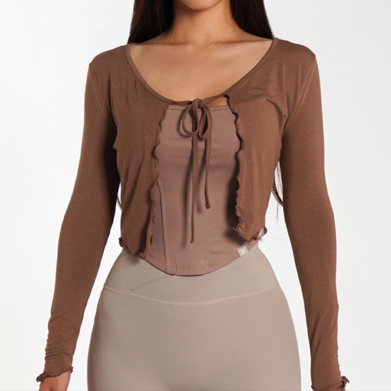 웨이브리본 커버업 가디건 필라테스 요가