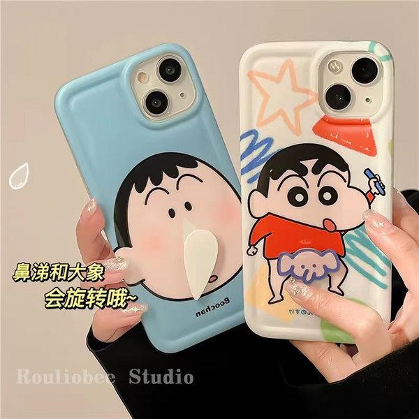 아이폰 전용 짱구 코끼리 캐릭터 맹구 콧물 휴대폰 스마트폰 케이스 보호
