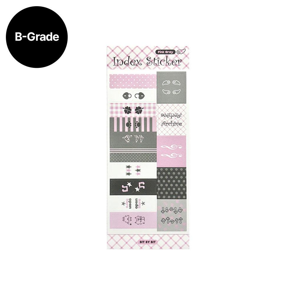 [B급] Index Sticker_Pink Gray