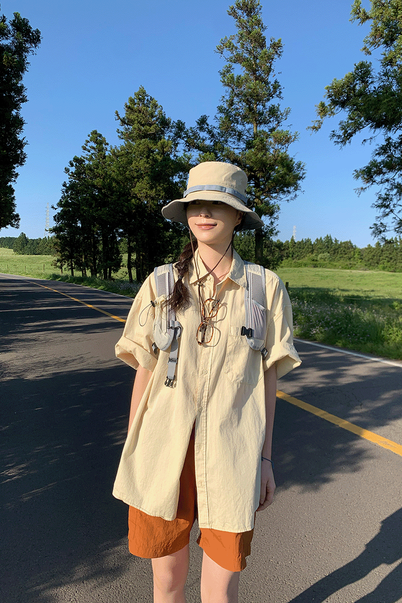 올리버 피그먼트 오버핏 셔츠