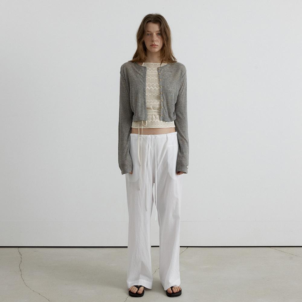 SOFT MINI CARDIGAN_MELANGE GREY