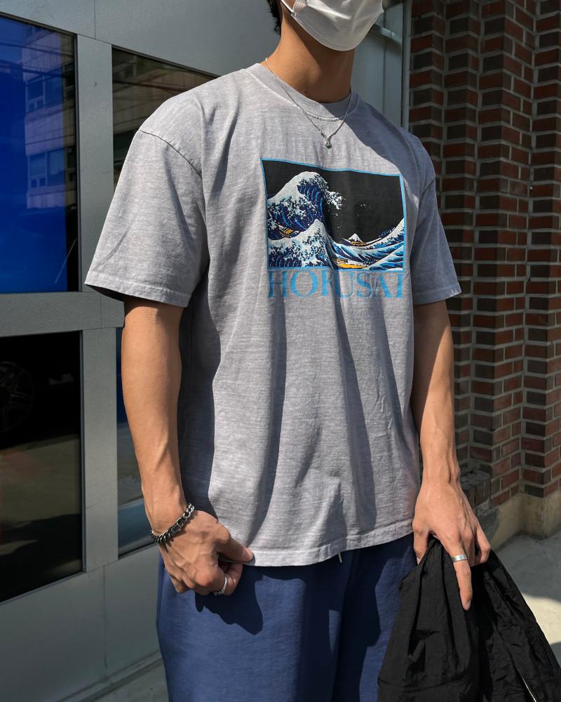 (누적판매1000장)hokusai half T - 호쿠사이 반팔 티셔츠 (2C)