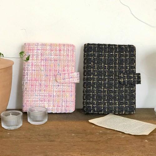 [B급할인] 트위드 6공다이어리 커버 A6 A5