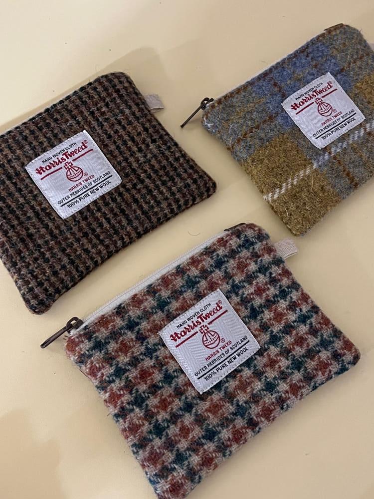 [made/premium] 해리스트위드 미니 지퍼 파우치