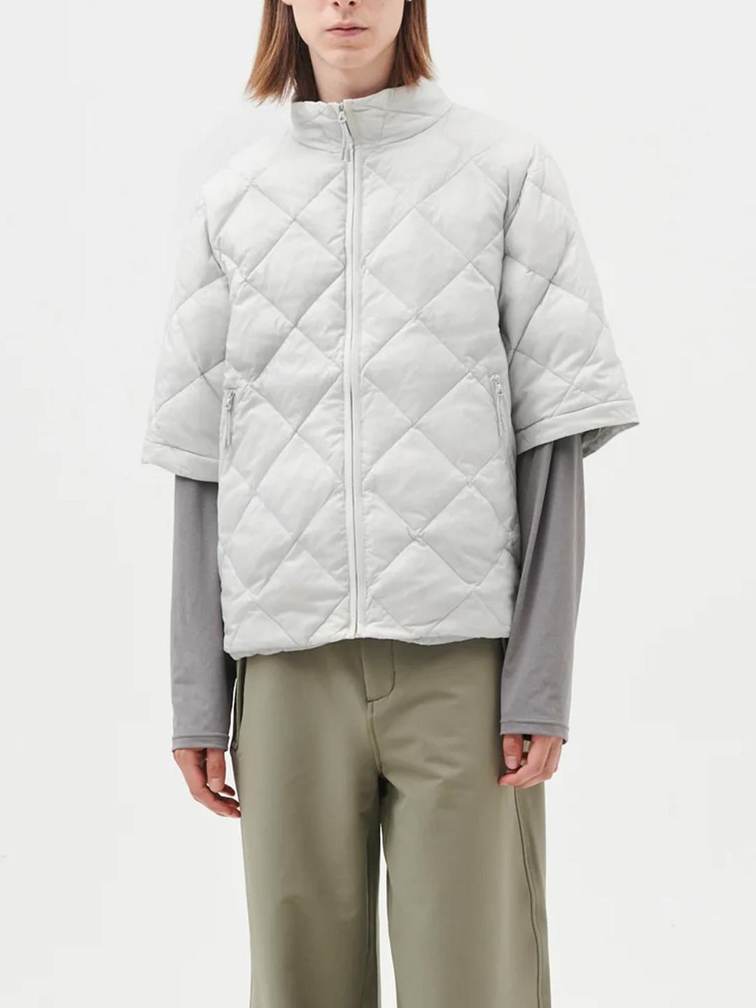 하이킹패트롤 LIGHT DOWN DETACHABLE SLEEVES JACKET-LIGHT GREY