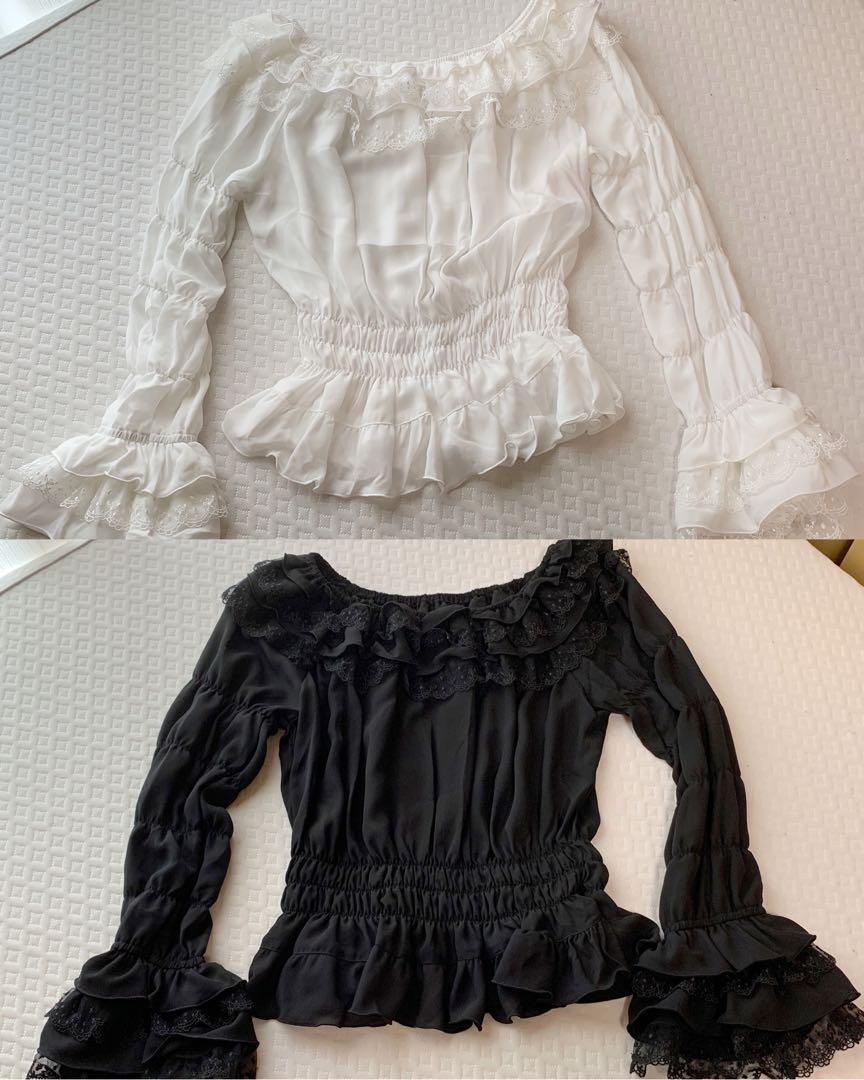 ゴシックブラウス　Mサイズ　ボディライン