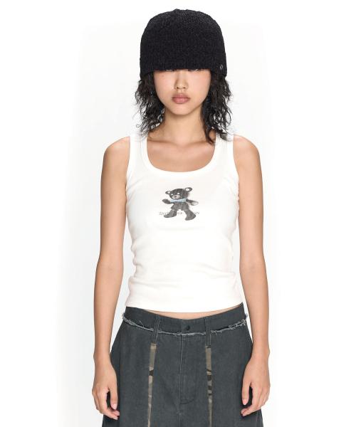 DANCE BALL TANK TOP - WHITE