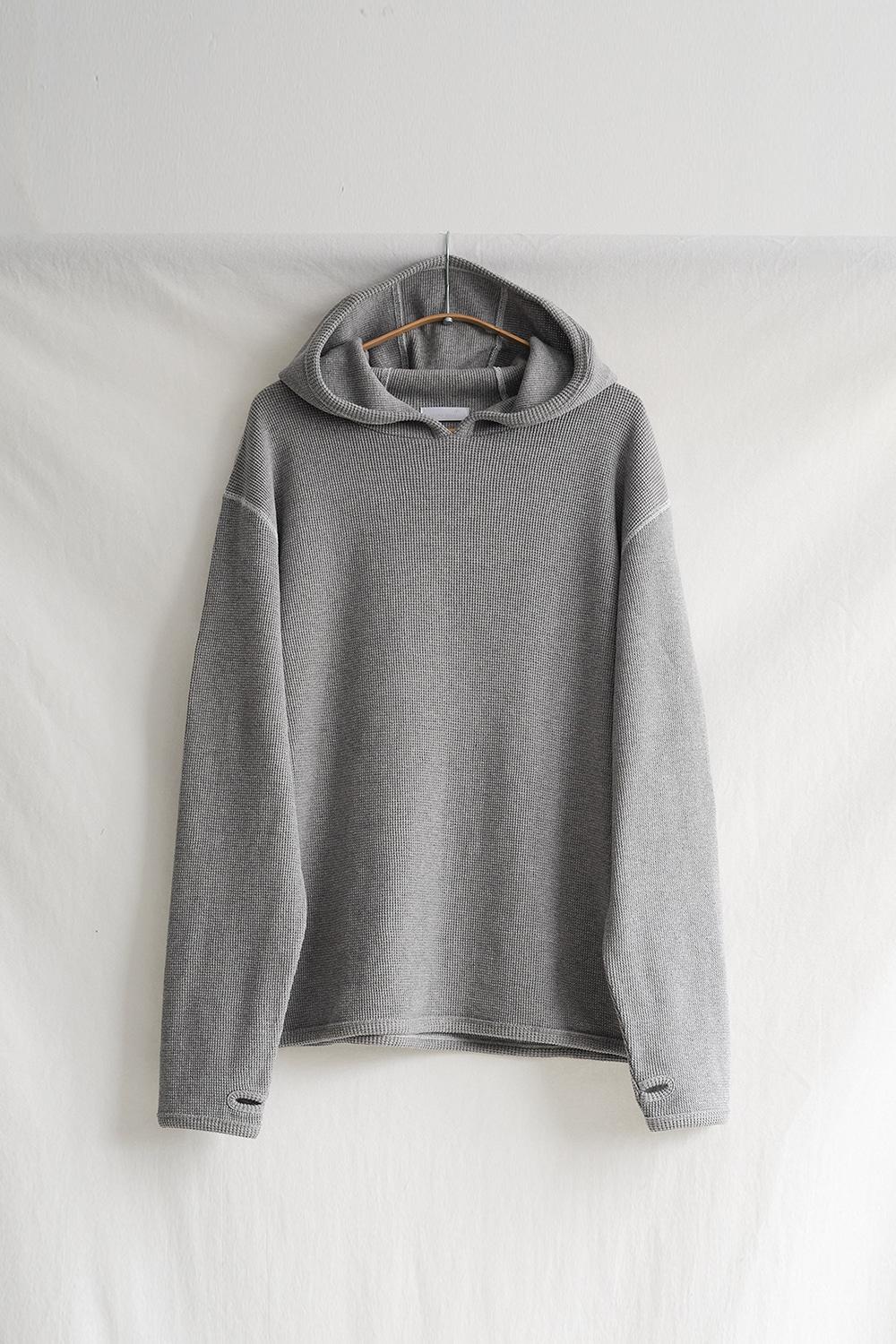 [씨솔트] WAFFLE RIB HOODIE (MELANGE)