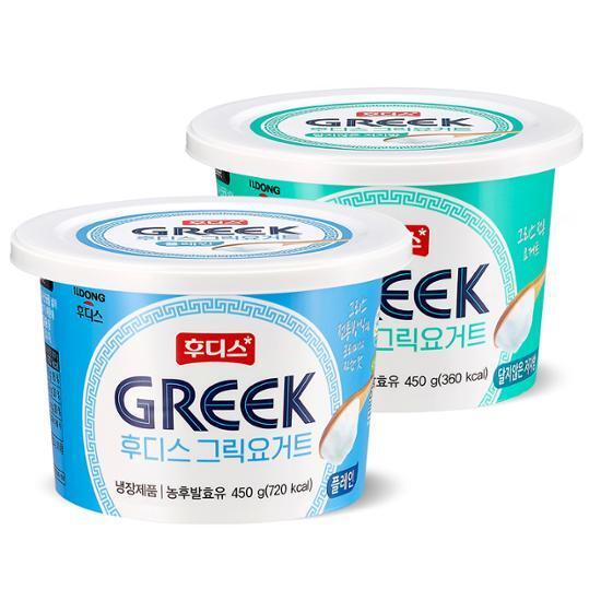 후디스 그릭요거트 450g (플레인or저지방) 2개입
