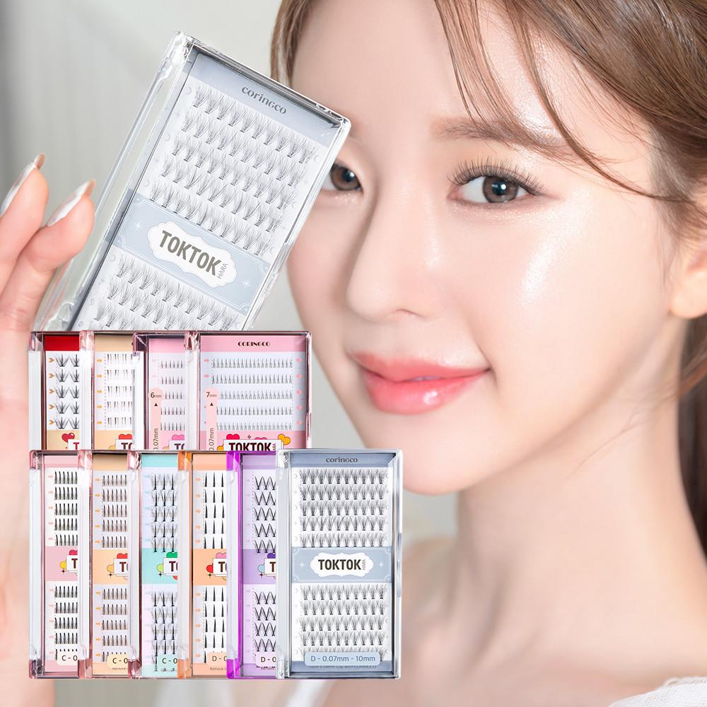 [신상추가] 코링코 톡톡하라 대용량 가닥속눈썹 속눈썹연장 25종 모음전