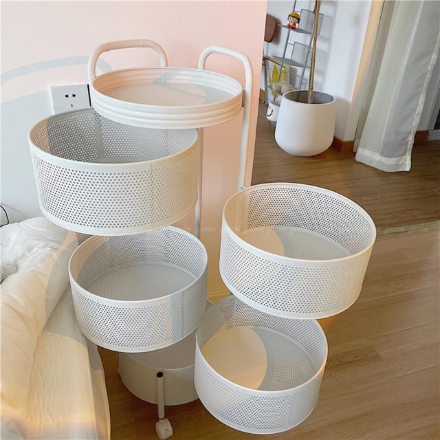 이동식 트롤리 철제 원형 2단 3단 4단 5단