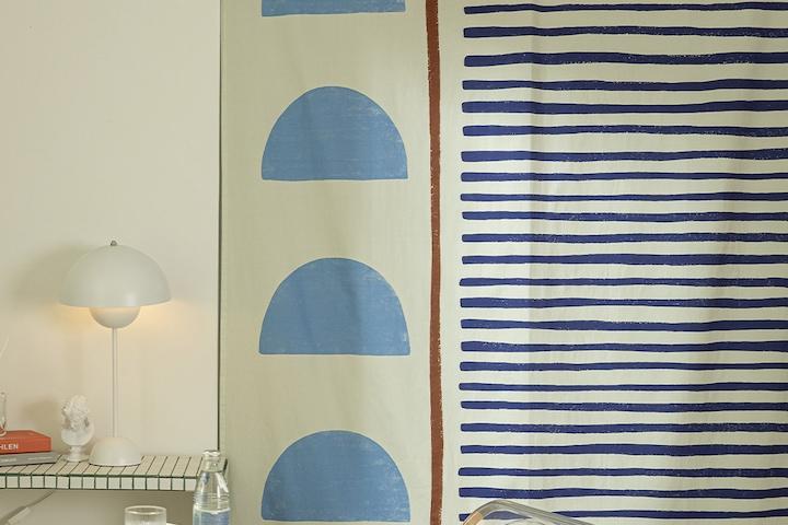 룬 비스코티 커튼  2color 2size