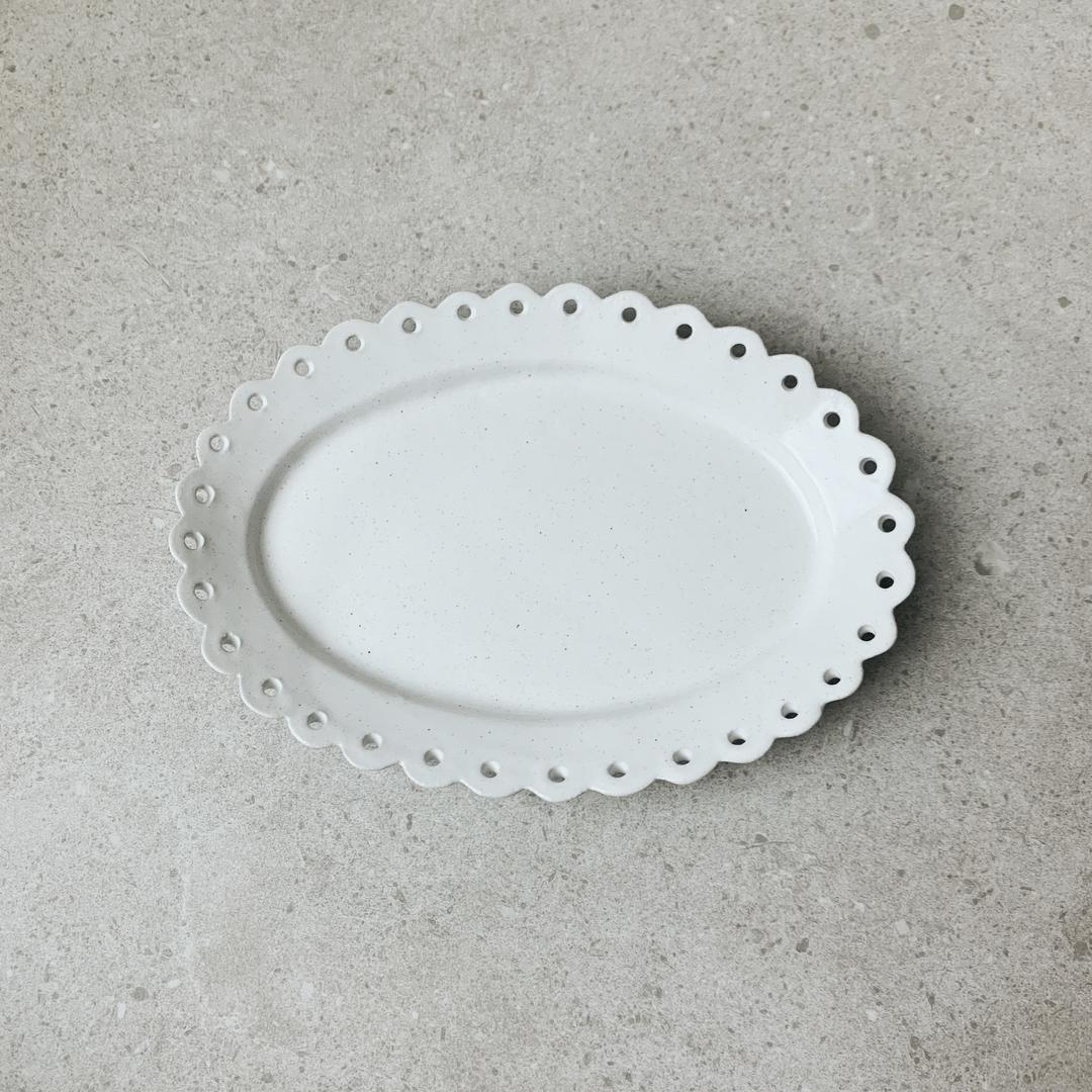 [Shinobu Suzuki] ​​​​​​​Lace Oval Plate